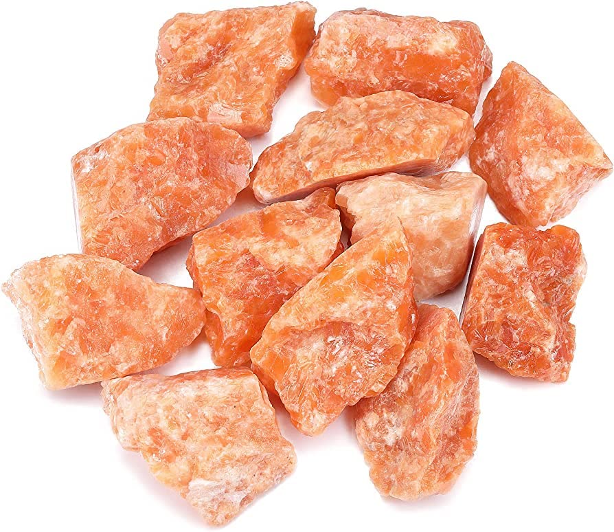 Natural Sun Stone Rough Stones - Pack of 1 to 4 Hand Picked Raw Stones (100 to 150 Grams Approx.) Default Title